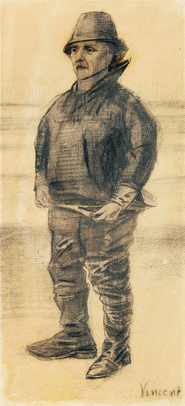  文森特·威廉·梵高  Vincent Willen Van Gogh —— 男子肖像 (1)